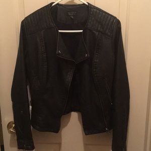 Topshop Black leather jacket